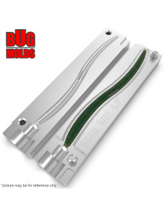 Fishing soft bait mold FlickShake 4,8 inch model ID W57 from Bugmolds 2