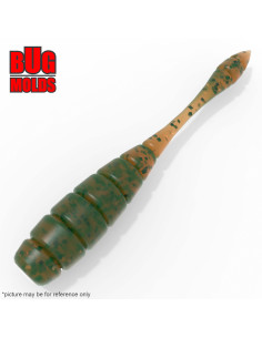 Fishing soft bait mold Tipsy 1,5 inch model ID W72 from Bugmolds