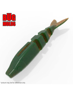 Fishing soft bait mold MagicShad 4,5 inch model ID W93 from Bugmolds