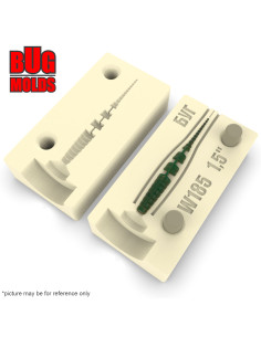 Fishing soft bait mold JavaStick 1,4 inch model ID W100 from Bugmolds 2