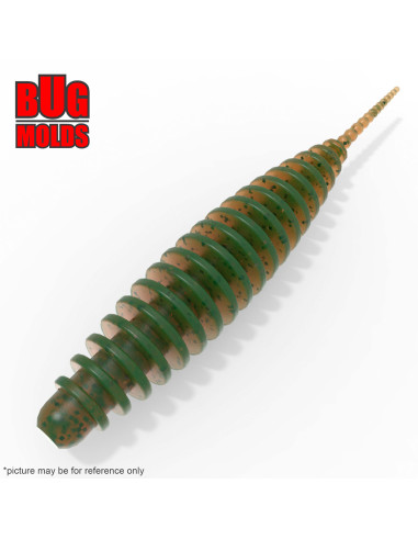 Fishing soft bait mold Tanta 2,8 inch model ID W101 from Bugmolds