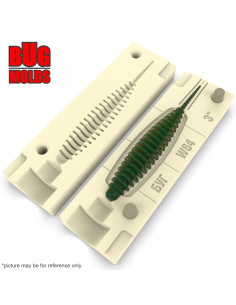 Fishing soft bait mold Tanta 2,8 inch model ID W101 from Bugmolds 2