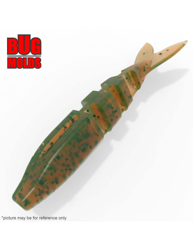 Fishing soft bait mold MagicShad 3,5 inch model ID W102 from Bugmolds