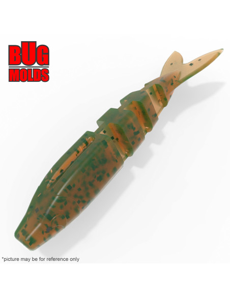 Fishing soft bait mold MagicShad 2,5 inch model ID W103 from Bugmolds