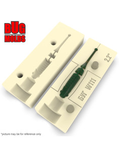 Fishing soft bait mold BabyShad 2,2 inch model ID W111 from Bugmolds 2