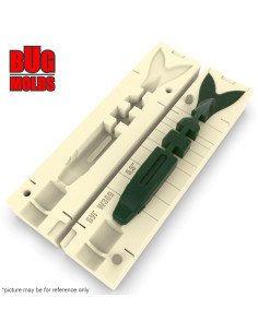 Fishing soft bait mold MagicShad 5,5 inch model ID W369 from Bugmolds 2