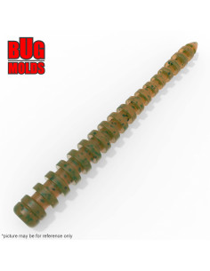 Fishing soft bait mold CruelLeech 1 inch model ID W652 from Bugmolds