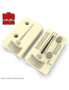 Fishing soft bait mold CruelLeech 1 inch model ID W652 from Bugmolds 2