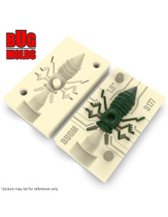 Fishing soft bait mold NoLookBug 1,6 inch model ID B177 from Bugmolds 2