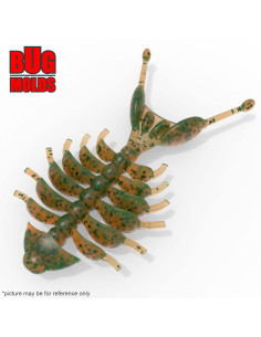 Fishing soft bait mold DancingBoneDoctor 2,5 inch model ID C534 from Bugmolds