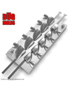 Aluminum CNC Mold Eccentric Joint Sinker Active Bullet 12-30g 10-cav: 12-14-16-18-20-22-24-26-28-30g ID L571