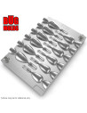 Aluminum CNC Mold Jig Rig Pear Punchball Shape 8-13g 12-cav: 8-8-8-10-10-10-12-12-12-13-13-13g ID L580