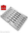 Aluminum CNC Mold Jig Rig Pear Punchball Shape 8-13g 12-cav: 8-8-8-10-10-10-12-12-12-13-13-13g ID L580