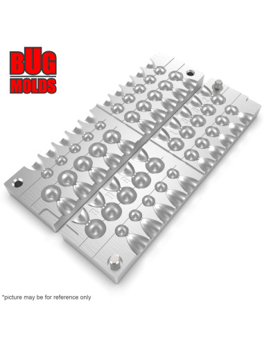 Aluminum CNC Mold Eccentric Joint Sinker Sport Ball 1,75-7g 20-cav: 1,75-1,75-1,75-1,75-1,75-3,5-3,5-3,5-3,5-3,5-5,25-5,25-5,25-