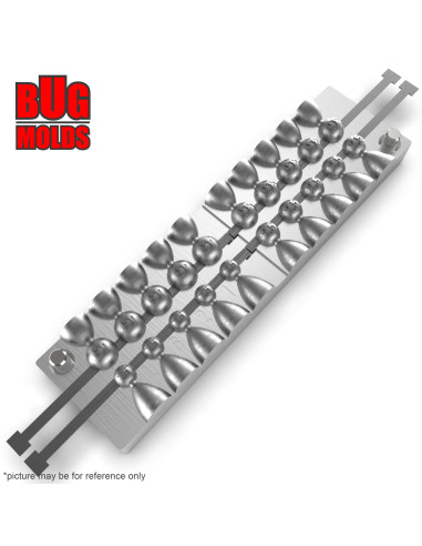 Aluminum CNC Mold Eccentric Joint Sinker Sport Ball 1,5-4,5g 20-cav: 1,5-1,5-1,5-1,5-1,5-2,5-2,5-2,5-2,5-2,5-3,5-3,5-3,5-3,5-3,5