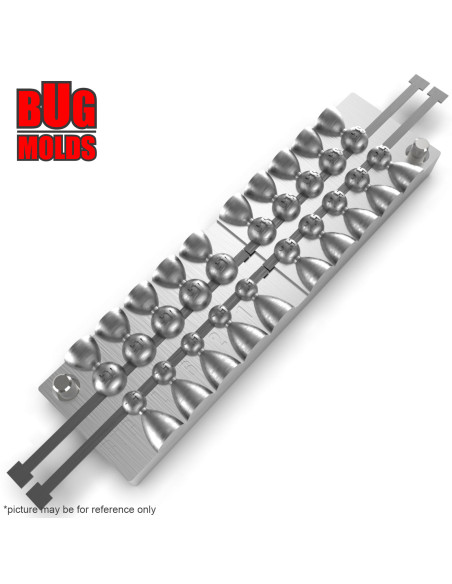 Aluminum CNC Mold Eccentric Joint Sinker Sport Ball 1,5-4,5g 20-cav: 1,5-1,5-1,5-1,5-1,5-2,5-2,5-2,5-2,5-2,5-3,5-3,5-3,5-3,5-3,5