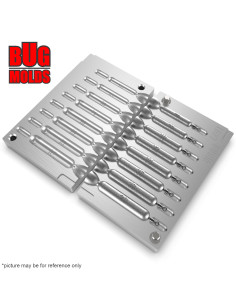 Aluminum CNC Mold Drop Shot Classic 6-20g 8-cav: 6-8-10-12-14-16-18-20g ID L627 2