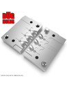 Aluminum CNC Mold Jig Head Round Shape 0,2g 3-cav: 0,2-0,2-0,2g ID L933