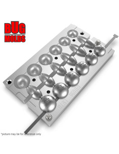Aluminum CNC Mold Eccentric Joint Sinker Sport Ball 20-40g 6-cav: 20-24-28-32-36-40g ID L978 2