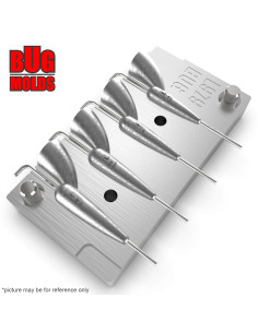 Aluminum CNC Mold InLine Sinker Ballerina 3-6g 4-cav: 3-4-5-6g ID L979