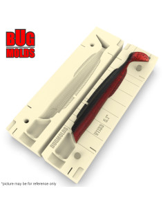Fishing soft bait mold SandyAndy 5,1 inch model ID V1133 from Bugmolds 2