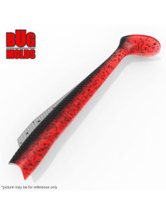 Fishing soft bait mold Rattlebacks 4 inch model ID V1134 from Bugmolds