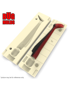 Fishing soft bait mold Rattlebacks 4 inch model ID V1134 from Bugmolds 2