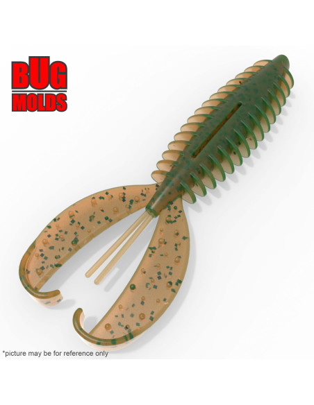 Clearance sale -20% ZCraw 3,8inch 2-cav Aluminum mold