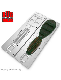 DIY Big game Fishing soft bait Aluminum Craw and Creature 1-cav mold FatManCreature 12 inch model ID C566_1ai_BG 2