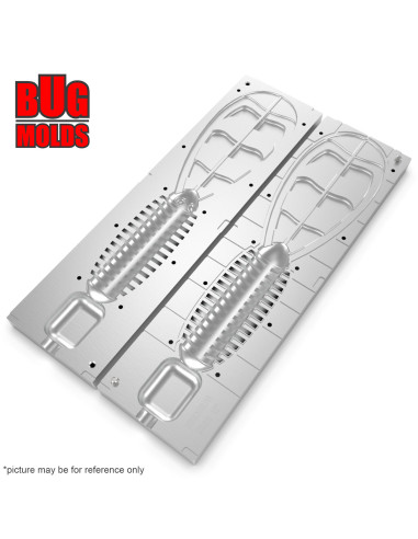 DIY Big game Fishing soft bait Aluminum Craw and Creature 1-cav mold FatManCreature 12 inch model ID C566_1ai_BG