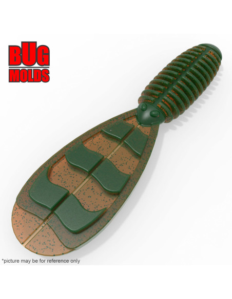 DIY Big game Fishing soft bait Aluminum Craw and Creature 1-cav mold FatManCreature 12 inch model ID C566_1ai_BG