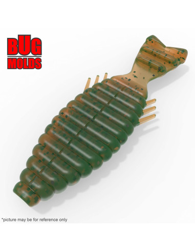 Fishing soft bait mold BullFlat 4 inch model ID C539 from Bugmolds