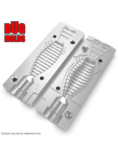 Fishing soft bait mold BullFlat 4 inch model ID C539 from Bugmolds