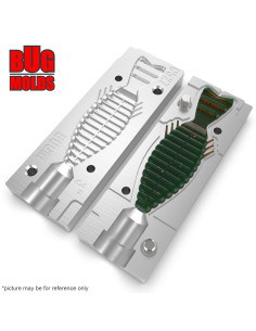 Fishing soft bait mold BullFlat 3,8 inch model ID C541 from Bugmolds 2