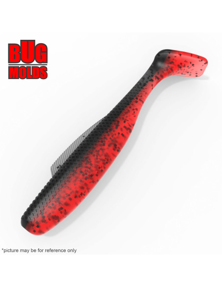 Fishing soft bait mold DiezelMinnowz 4 inch model ID V717 from Bugmolds