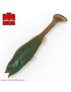 Fishing soft bait mold PolishPerch 4,6 inch model ID V1101 from Bugmolds