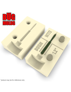 Fishing soft bait mold PekePeke 1,6 inch model ID W134 from Bugmolds 2