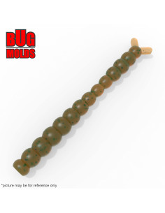 Fishing soft bait mold BloodWorm 1 inch model ID W142 from Bugmolds