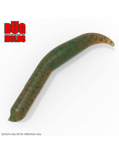 Fishing soft bait mold PinchedCrawler 1,5 inch model ID W337 from Bugmolds