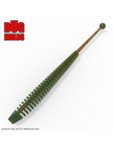 Fishing soft bait mold SatorWorm 4 inch model ID W445 from Bugmolds