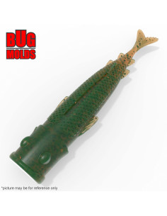 Fishing soft bait mold PopShadz 3 inch model ID W603 from Bugmolds