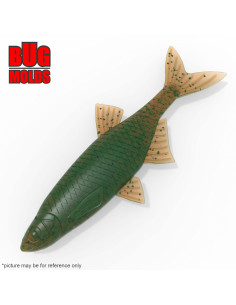 Fishing soft bait mold Alburnus 4,4 inch model ID W661 from Bugmolds