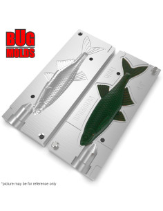 Fishing soft bait mold Alburnus 4,4 inch model ID W661 from Bugmolds 2