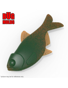 Fishing soft bait mold DyingShad 4 inch model ID W696 from Bugmolds