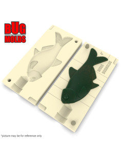 Fishing soft bait mold DyingShad 4 inch model ID W696 from Bugmolds 2