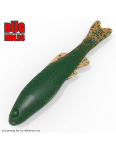 Fishing soft bait mold FatheadMinnows 2 inch model ID W730 from Bugmolds