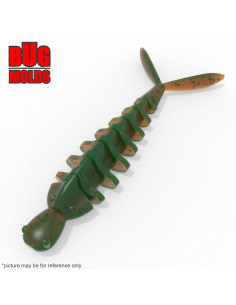 Fishing soft bait mold HanHanTrailer 1 inch model ID W735 from Bugmolds