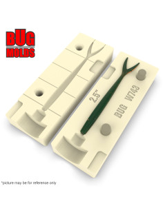 Fishing soft bait mold Minnow 2,5 inch model ID W743 from Bugmolds 2