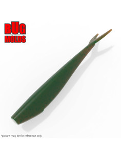 Fishing soft bait mold Minnow 3,5 inch model ID W744 from Bugmolds