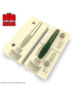 Fishing soft bait mold MinnowMindR 2 inch model ID W747 from Bugmolds 2